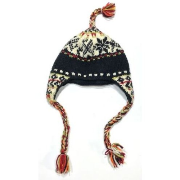 **SOLD** NEWARI 100% Wool Hand Knit Cap Iceland - Picture 2 of 5